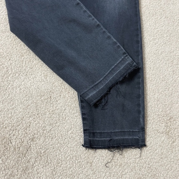 NYDJ Ami Skinny Jeans High Rise Lift Tuck Tech Released Hem Washed Black Size 14 - Picture 7 of 12